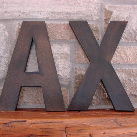RELAX Wooden Letters Sign Rustic Farmhouse Decor Brown Black - Picture 4 of 6